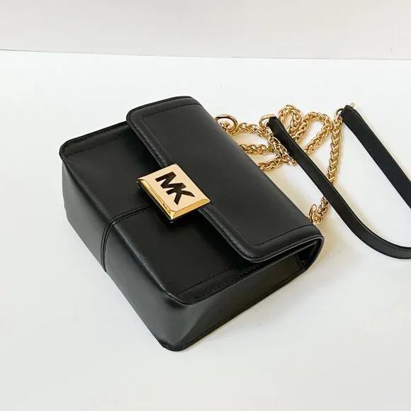 Michael Kors Sonia Small MINI Flap Shoulder Crossbody Bag Black